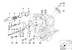 Getrag 260/5/50 Вн.детали механизма ПП для BMW E34 520i M50 (схема запасных частей)