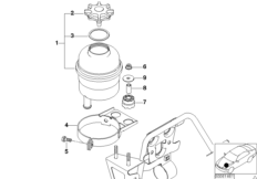 Масляный резервуар/детали для BMW E52 Z8 S62 (схема запасных частей)