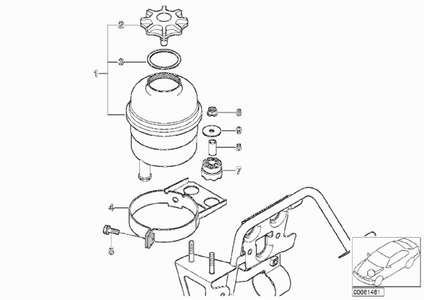 Масляный резервуар/детали для BMW E52 Z8 S62 (схема запчастей)