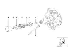 Впуск./выпуск.клапан мех.клап.газораспр. для BMW C1N C1 200 (0192) 0 (схема запасных частей)