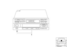Радиоприемник BMW Business RDS для BMW Z3 Z3 2.8 M52 (схема запасных частей)