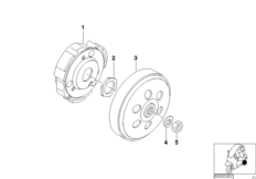 Сцепление для BMW C1N C1 (0191) 0 (схема запасных частей)