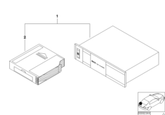 CD-чейнджер для BMW E46 330Cd M57N (схема запасных частей)