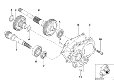 Привод вариатора/понижающий редуктор для BMW C1N C1 (0191) 0 (схема запасных частей)