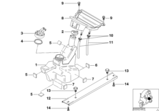 Запорный механизм топливного бака для BMW C1N C1 (0191) 0 (схема запасных частей)
