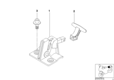 Фиксатор сиденья для MOTO R131 G 650 GS 09 (0180) 0 (схема запасных частей)