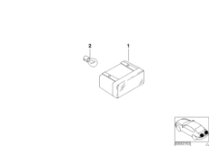 Доп.указатель поворота на багажной двери для BMW E39 M5 S62 (схема запасных частей)