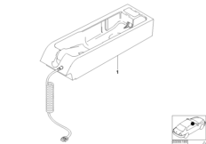 Детали центральной консоли SA 627 для BMW E53 X5 4.4i M62 (схема запасных частей)