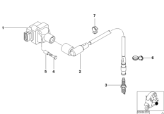 Система зажигания для BMW C1N C1 (0191) 0 (схема запасных частей)