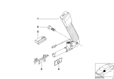 Поясной ремень Пд для BMW E46 325Ci M54 (схема запасных частей)