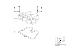 Крышка головки блока цилиндров для BMW R13 F 650 GS Dakar 04 (0176,0186) 0 (схема запасных частей)