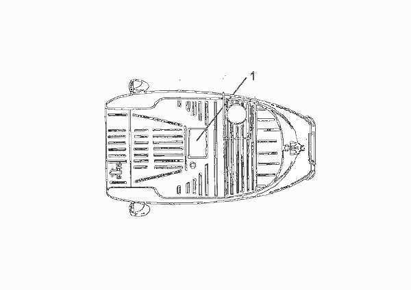 Нижние детали кузова для BMW ISE Isetta 300 1-Zyl (схема запчастей)