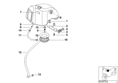 Доп.элементы сист.глушения шума всасыв. для BMW R13 F 650 GS 04 (0175,0185) 0 (схема запасных частей)