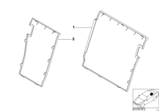 Индив.люк для пер.длинном.предм./детали для BMW E39 525tds M51 (схема запасных частей)