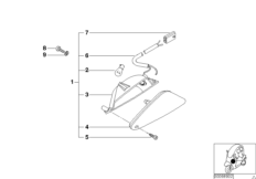Фонарь указателя поворота Пд для MOTO C1N C1 (0191) 0 (схема запасных частей)