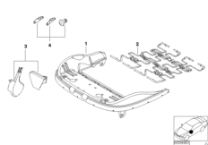 Сиденье Пд карк.сид.с мех./э/прив./дет. для BMW E46 328Ci M52 (схема запасных частей)