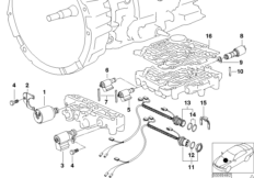 A4S270R/310R э/магн.клапаны/провода для BMW E34 518i M40 (схема запасных частей)