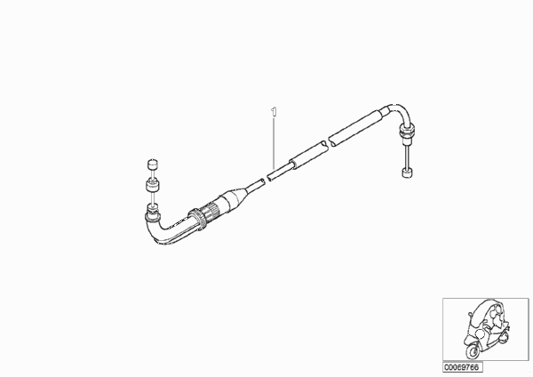 Тяга привода педали акселератора для BMW C1N C1 (0191) 0 (схема запчастей)