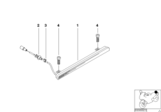 Дополнительный фонарь стоп-сигнала для BMW 89V3 K 1200 LT 04 (0549,0559) 0 (схема запасных частей)