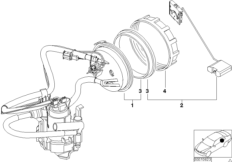 Топливный насос/датчик уровня наполнения для BMW E52 Z8 S62 (схема запасных частей)