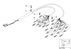 Жгут проводов комбинации приборов для BMW R28 R 1150 R Rockster (0308,0318) 0 (схема запасных частей)