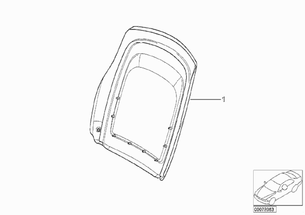 Индивид. задняя панель сер.сид.кожа для BMW E46 330xi M54 (схема запчастей)