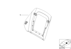 Индивид. задняя панель спорт.сид.кожа для BMW E46 325Ci M54 (схема запасных частей)