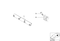 Дооснащение Isofix для BMW E46 316i N42 (схема запасных частей)