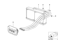 Нагреват.элемент кондиц.с микрофильт. для BMW E34 525td M51 (схема запасных частей)