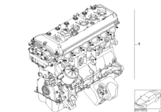 Силовой агрегат для BMW E85 Z4 M3.2 S54 (схема запасных частей)