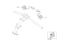 Комбинированный выключатель на руле для BMW C1N C1 200 (0192) 0 (схема запасных частей)