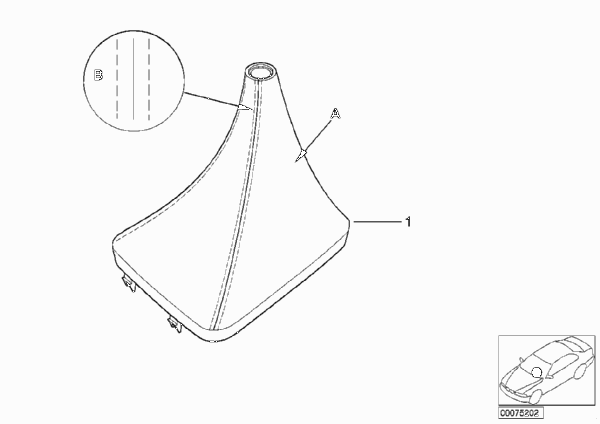 Индивидуальный кожаный чехол для BMW E46 325Ci M54 (схема запчастей)