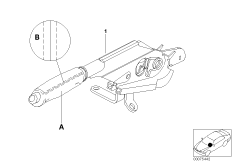 Инд.рычаг стояночного тормоза, кожа для BMW E46 318Ci N42 (схема запасных частей)