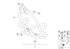 дуга защиты двигателя для BMW R13 F 650 GS 04 (0175,0185) 0 (схема запасных частей)