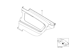 Индивидуальная боковая обшивка при НПБ для BMW E46 323Ci M52 (схема запасных частей)