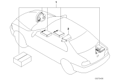 Комплект дооснащения сигнализации для BMW E46 318Ci N46 (схема запасных частей)