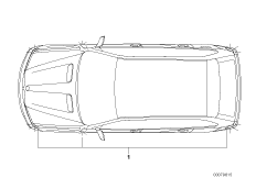 Комплект доосн.фонарей указ.повор.белый для BMW E53 X5 3.0i M54 (схема запасных частей)