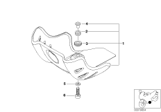 Защитный брус для BMW R13 F 650 GS 00 (0172,0182) 0 (схема запасных частей)