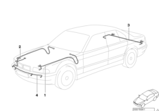 Ремонтный провод основн.жгута проводов для BMW E38 725tds M51 (схема запасных частей)
