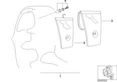 Сумка для одежды для MOTO C1N C1 (0191) 0 (схема запасных частей)