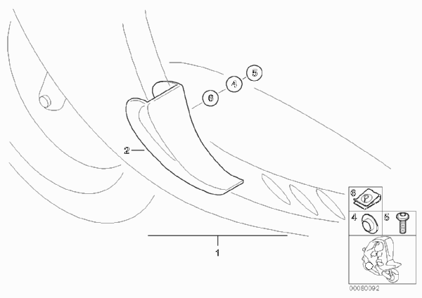Защитная окантовка швеллера для BMW C1N C1 (0191) 0 (схема запчастей)