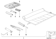 бортовой инструмент для BMW C1N C1 (0191) 0 (схема запасных частей)