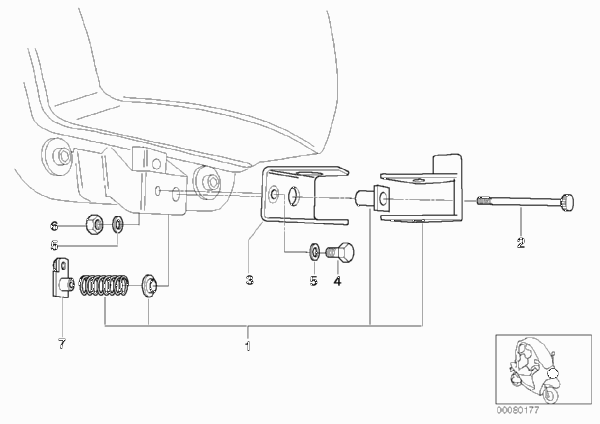 Фары-регулировка угла наклона фар для BMW C1N C1 (0191) 0 (схема запчастей)
