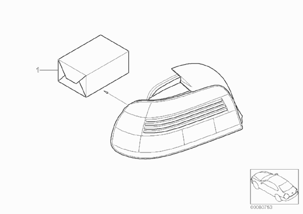К-т доосн.блоками задн.фон.Facelift 2000 для BMW E39 M5 S62 (схема запчастей)
