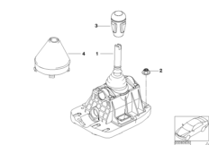 Механизм ПП стептроник SMG для BMW E46 M3 CSL S54 (схема запасных частей)