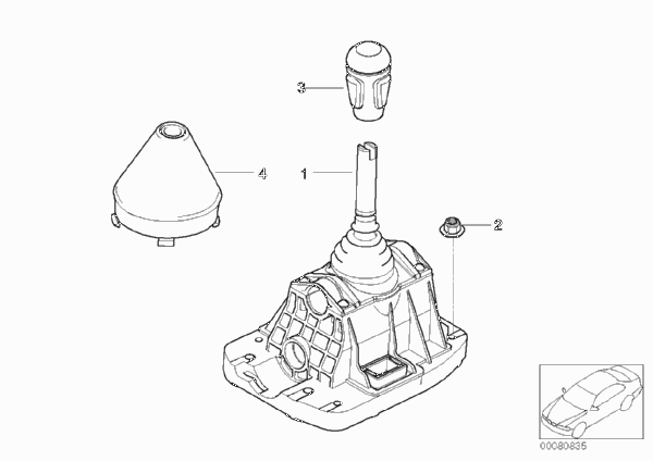 Механизм ПП стептроник SMG для BMW E46 M3 S54 (схема запчастей)