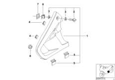 Защитная накладка Schwarz для BMW 259T R 1100 RT 96 (0413,0418) 0 (схема запасных частей)