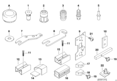 Механ.соединительные/ремонтные элементы для BMW E52 Z8 S62 (схема запасных частей)