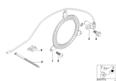 Датчик торм.механизма заднего колеса для BMW R13 F 650 GS Dakar 00 (0173,0183) 0 (схема запасных частей)