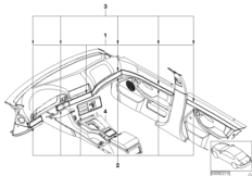Доосн.отделкой из цен.пор.дер.вавона для BMW E39 525i M54 (схема запасных частей)